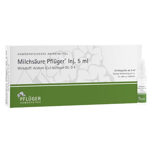 MILCHSÄURE Pflüger Injektionslösung 5 ml