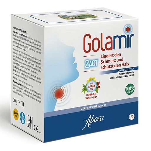 GOLAMIR 2Act Lutschtabletten bei Halsschmerzen