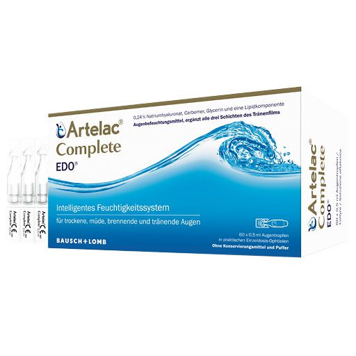 ARTELAC Complete EDO Augentropfen für trockene/tränende Augen