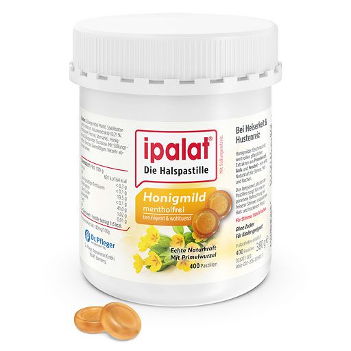 IPALAT Halspastillen honigmild o.Menthol zuckerfr.