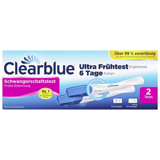 Clearblue Schwangerschaftstest Fruhe Erkennung 2 St Schwangerschaftstests Sexualitat Verhutung Paul Pille