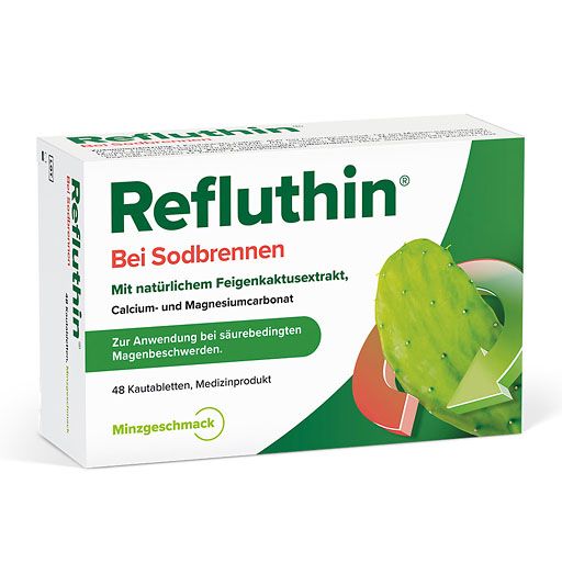 REFLUTHIN bei Sodbrennen Kautabletten Minze