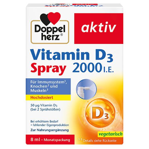 DOPPELHERZ Vitamin D3 2000 I.E. Spray