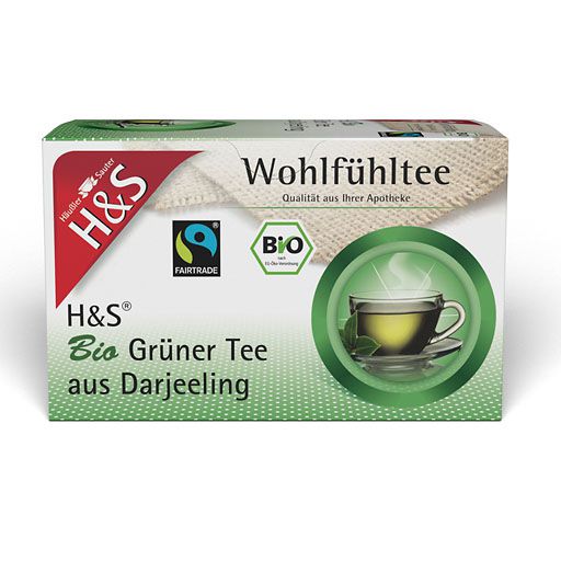 H&S Bio Grüner Tee aus Darjeeling Filterbeutel