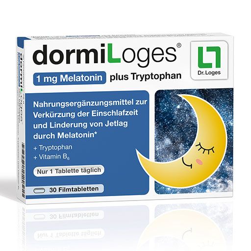 DORMILOGES 1 mg Melatonin plus Tryptophan Filmtab.