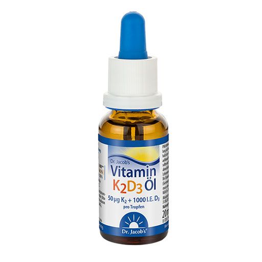 VITAMIN K2D3 Öl 1000 I.E.+50 μg D3+K2 Dr.Jacob's