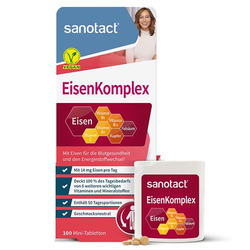 SANOTACT Eisen Komplex m.B2 Kupfer & Folsäure Tab.