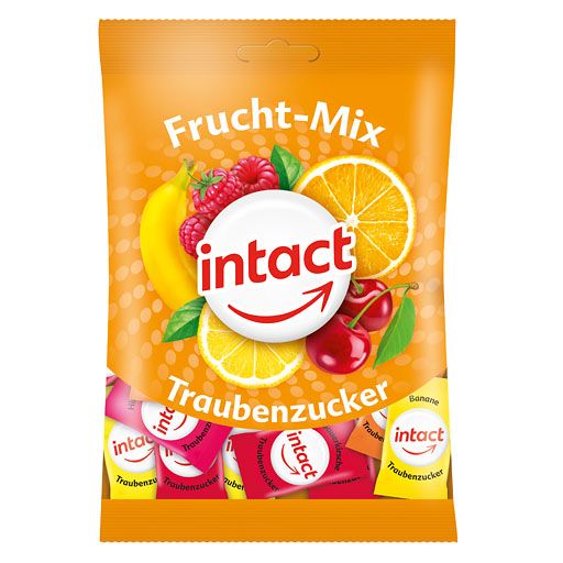 INTACT Traubenzucker Beutel Frucht-Mix